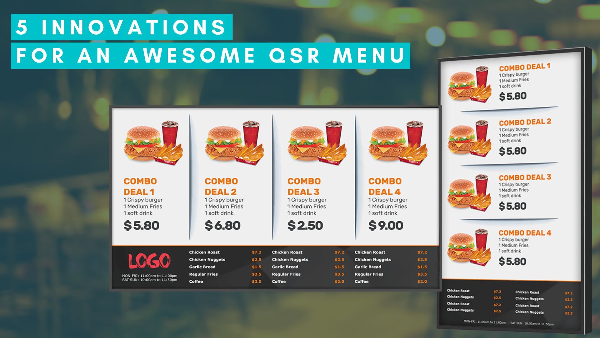 You are currently viewing 5 Innovations for an Awesome QSR Menu