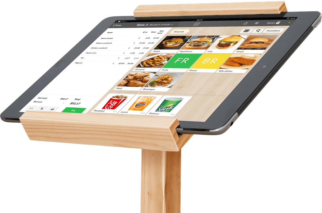 Digital food menu