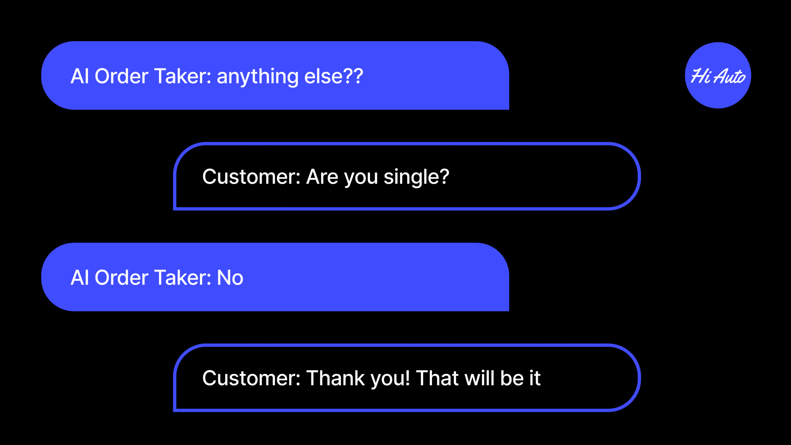 Hi Auto - AI order taker chat #1