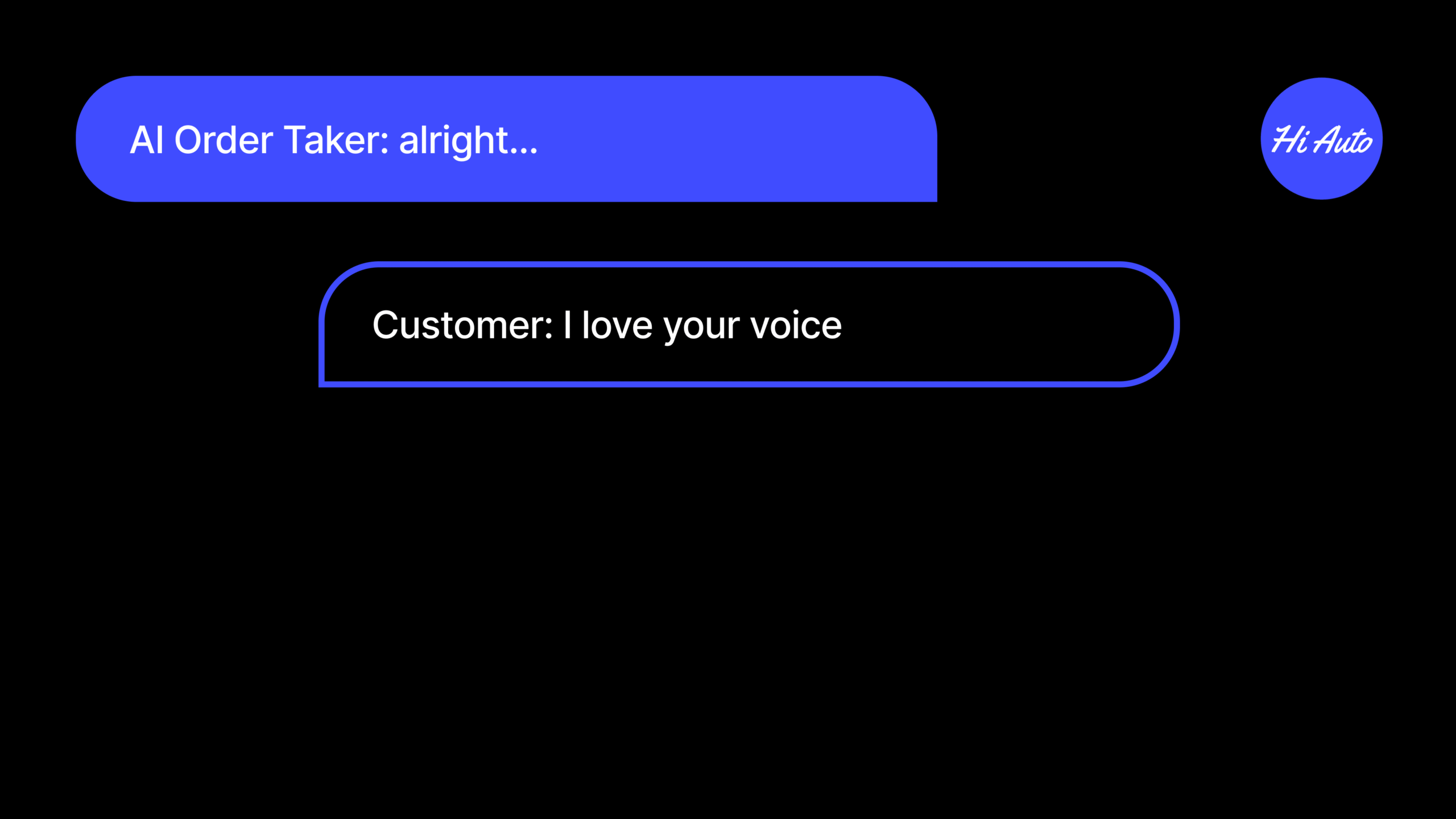 Hi Auto - AI Order Taker - Chat #3